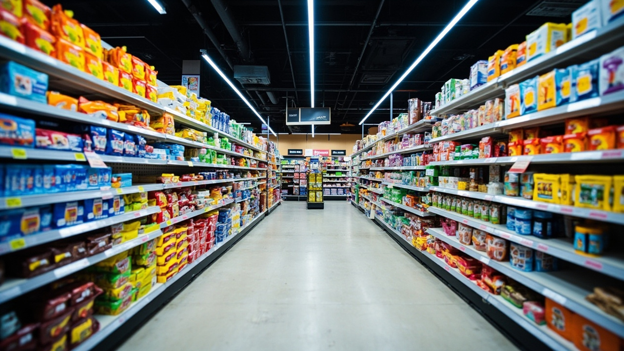Retail gondola shelving